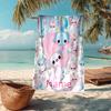 Custom Name Ultra-Soft Beach Towel with Axolotl Theme,Ideal for Pool - Camping, Diving - Perfect Travel Essential, Vibrant Beach Towel.