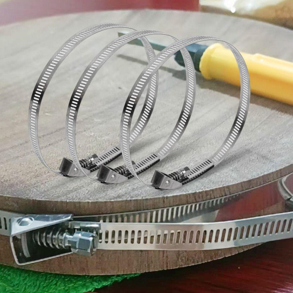 0.5/1m Stainless Steel Hose Clamp Strap Flexible Fuel Tube Pipe Clips  for Pipeline Fixation