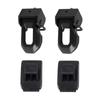 Locking Hood Latch for Jeep Wrangler JL JK 2007-2017 Black Steel Hood Catches Kit for Passenger and Driver Side Accessories