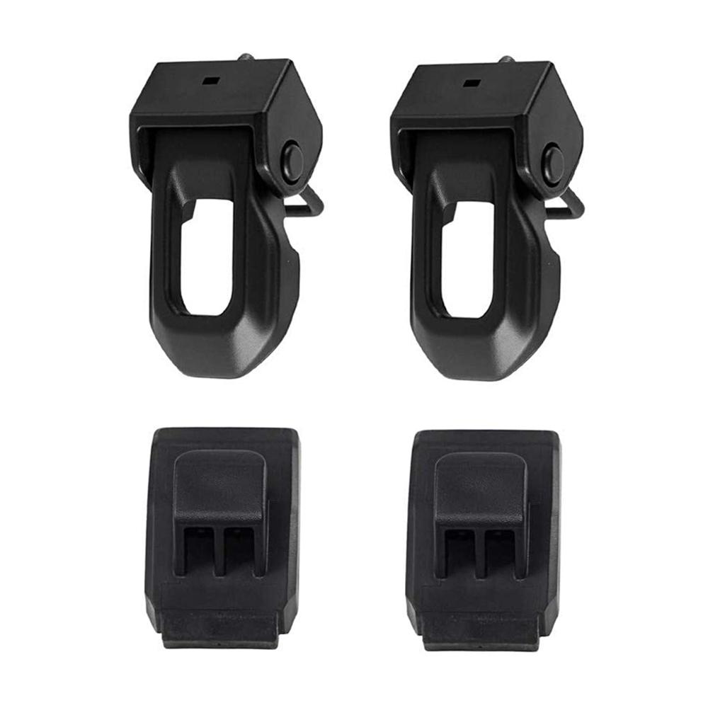 Locking Hood Latch for Jeep Wrangler JL JK 2007-2017 Black Steel Hood Catches Kit for Passenger and Driver Side Accessories