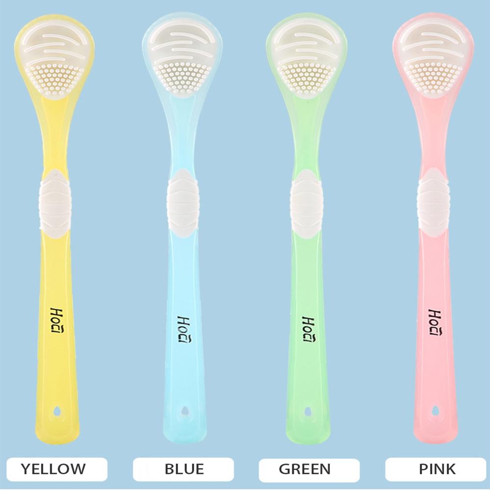 NEW Double Side Tongue Cleaner Brush For Tongue Cleaning Oral Care Tool Silicone Tongue Scraper Toothbrush Fresh Breath