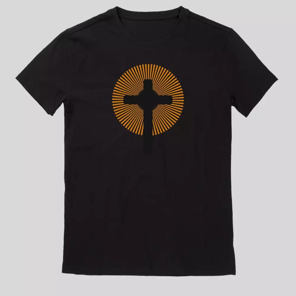 Jesus Cross Men s Premium 100% Cotton T-shirt Mens Tees Top- 3XL