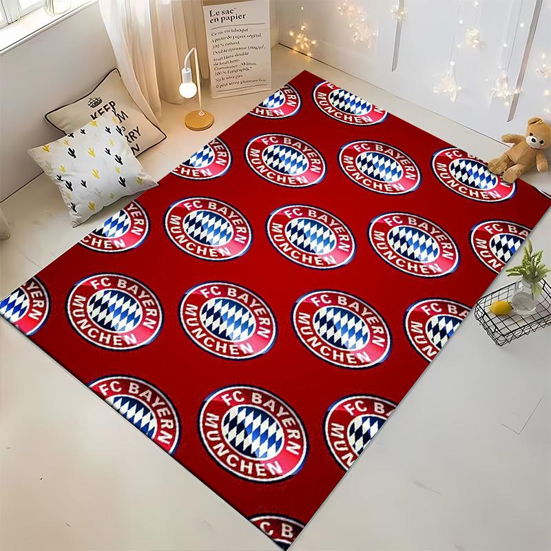 "FC Bayern Munich Logo Pattern Rug - Non-slip rug suitable for living room and bedroom sofas sofas"