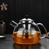 800/1500ml Glass Teapot with Stainless Steel Infuser , Removable Infuser, Home, Camping and Travel Teapot, Loose Leaf Tea Brewer