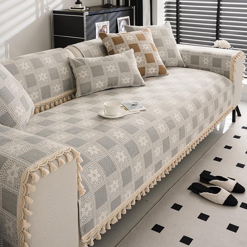 

Осень Зима Гостиная Дом Нескользящие Цветочные Клетчатые Диванные Подушки Диванные Чехлы Чехол Для Дивана Коврики Для Дивана Домики 70x70cm 1pcs