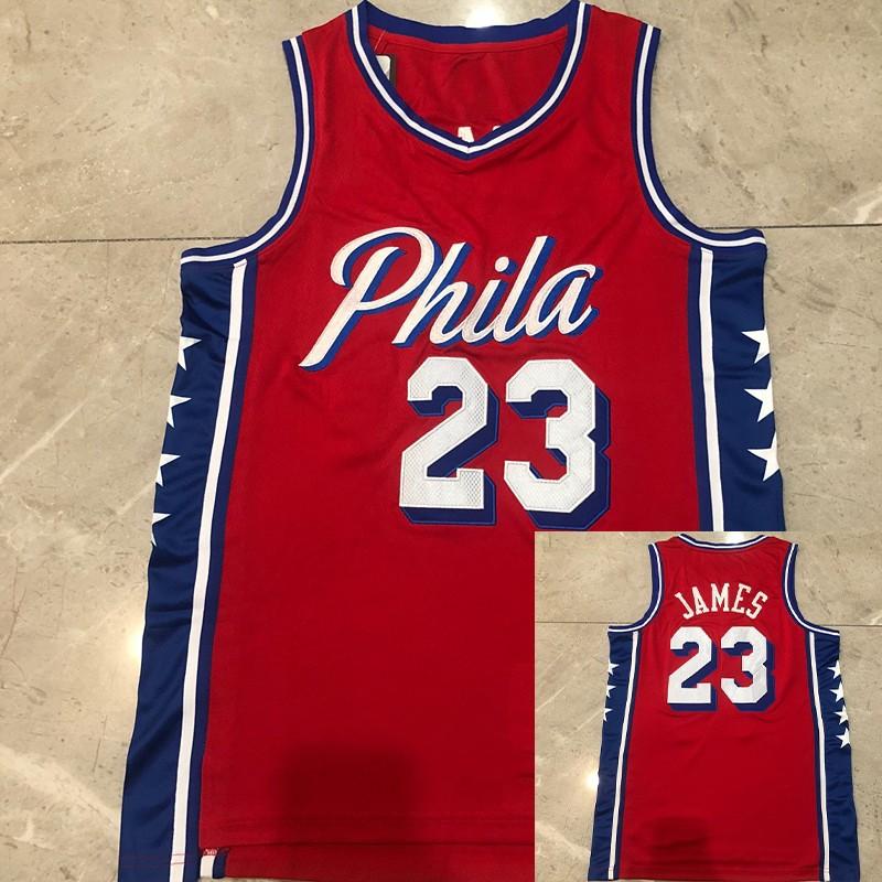 LeBron James Basketball Jersey Set NBA Team Uniforms Lakers 76ers Heat Cavaliers 23 6 Number Custom Stitched Sportswear