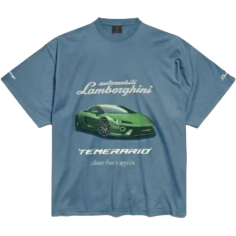 Balenciaga T-shirt Oversize X Automobili Lamborghini 831305TSVP95002