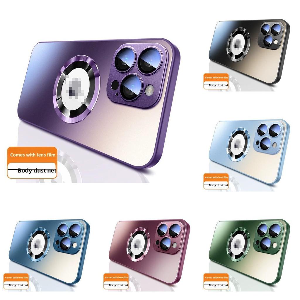 15 For Iphone Pro Matte Glass Magnetic Case With Shockproof Antiindentation