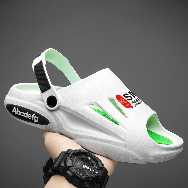 Fashion Fashion Platform Men Slippers Outdoor Summer Clogs Shoes Women Beach Sandals Male Soft EVA Indoor Home Slides Lover Flip Flops