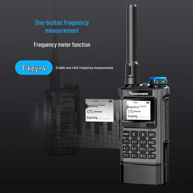 Walkie-Talkie ad Alta Potenza QUANSHENG UV-K1 con Ricarica Type-C (Versione NC)