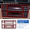 Real Soft Carbon Fiber Center Console Trim for BMW E46 AC & CD Button Panel, Glossy Anti-Scratch Easy tall Upgrade
