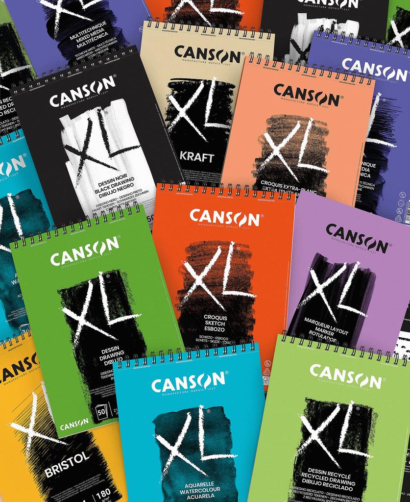 Canson Maruman XL Bristol Spiral A4 50 31078A021 Pen, Sheets,