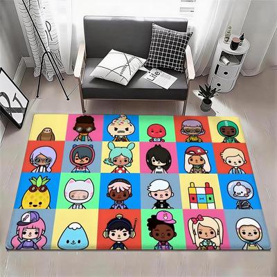 Spel T Toca Life World Vloermat Eco Flanellen Deurmat Antislip Geurloos Binnen Vloerkleed Zacht Kort Pluche Huismat