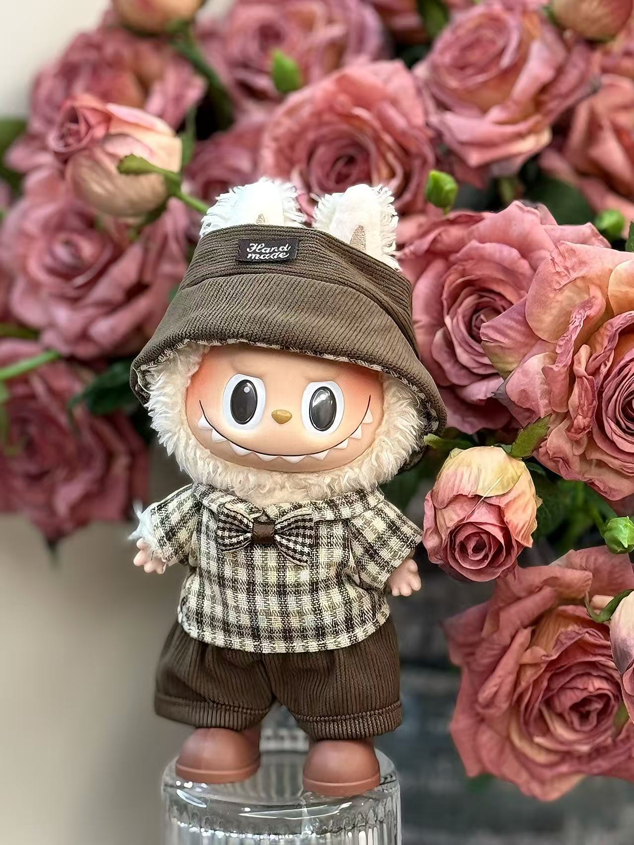 

Дизайны 17 см LaBubu плюшевая кукла одежда аниме милая ПВХ фигурка кукла комбинезон юбка наряд одежда 17cm Clothes (no dolls)