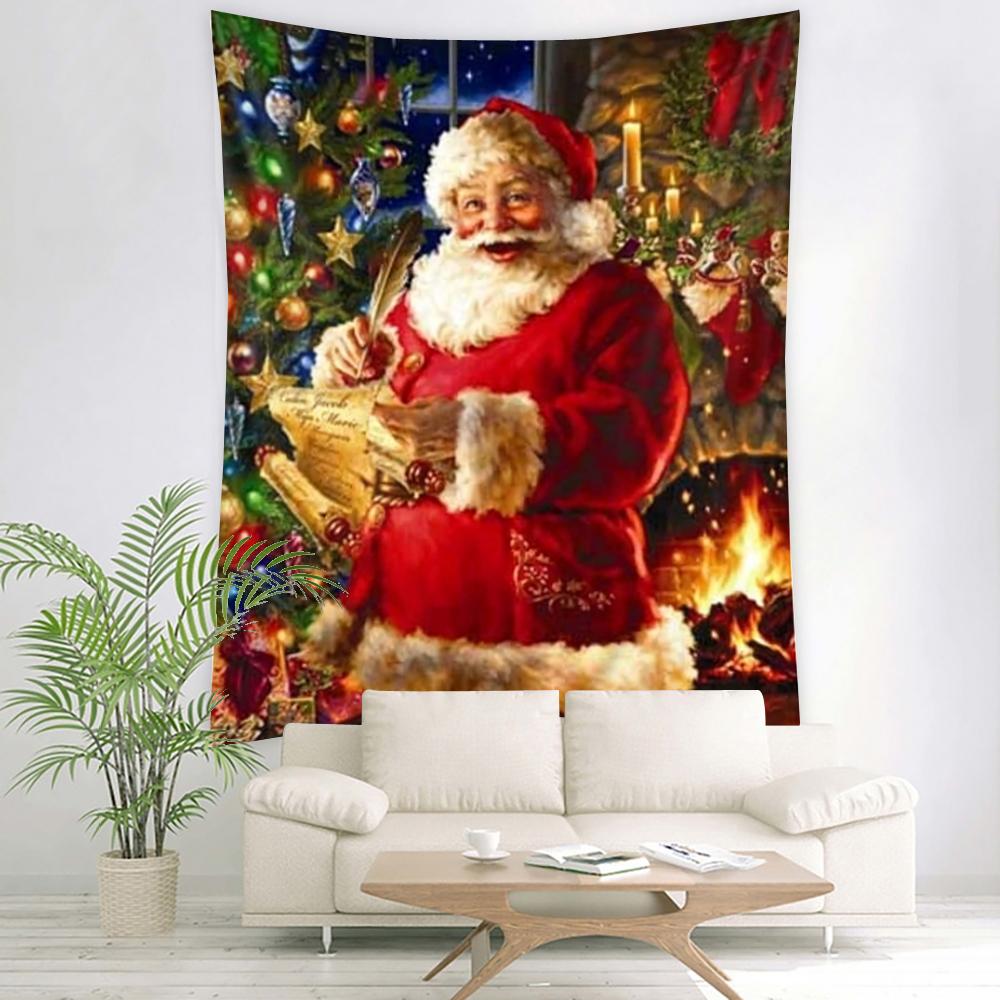 Santa Claus Background Decoration Tapestry Christmas Party Decoration Tapestry Christmas Home Back Decoration Tapestry Tapestry