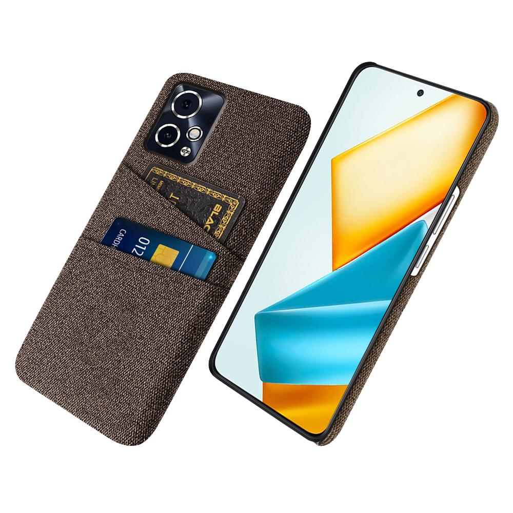 

Чехол для телефона Honor 90 GT 5G с тканевой текстурой и двойным держателем для карт H