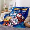 1pc Robotic Heroes Action flannel Blanket for Super Soft Cute Comfort Blanket for Travel Bedding Couch Sofa Blanket Y73061