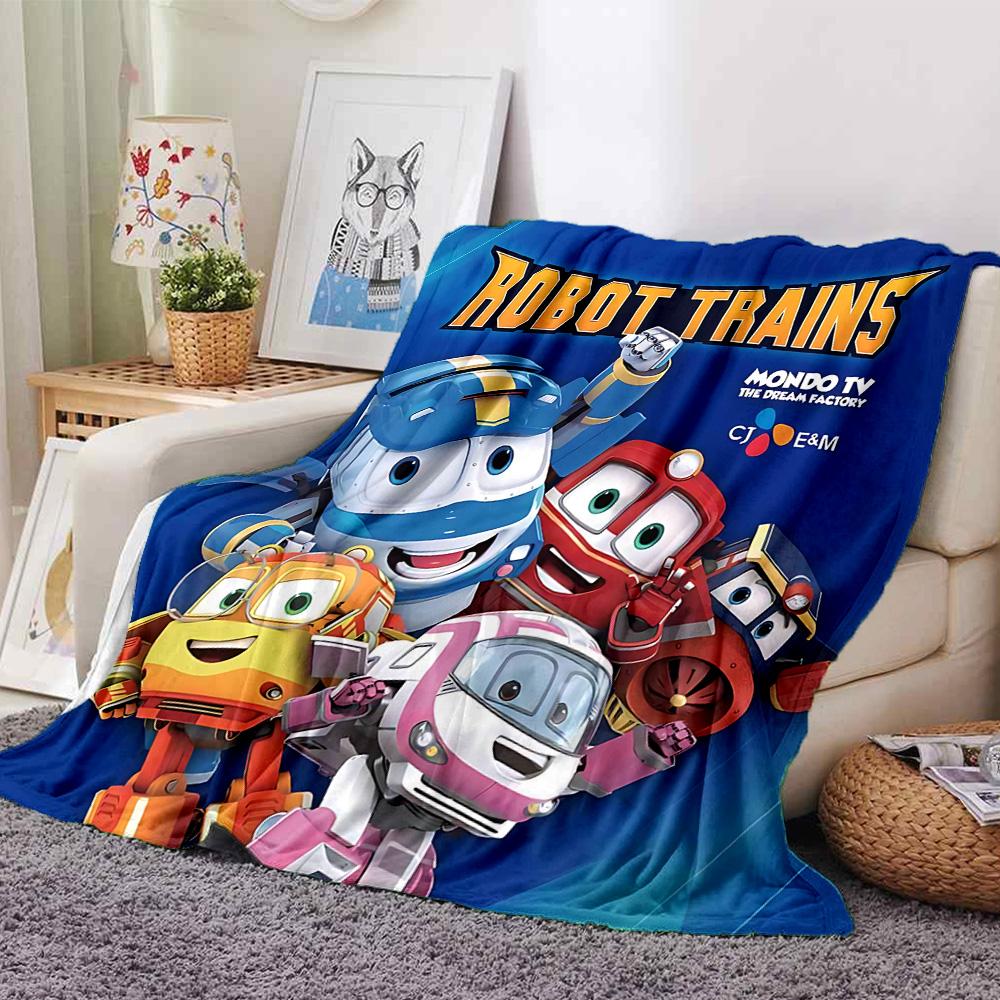 1pc Robotic Heroes Action flannel Blanket for Super Soft Cute Comfort Blanket for Travel Bedding Couch Sofa Blanket Y73061