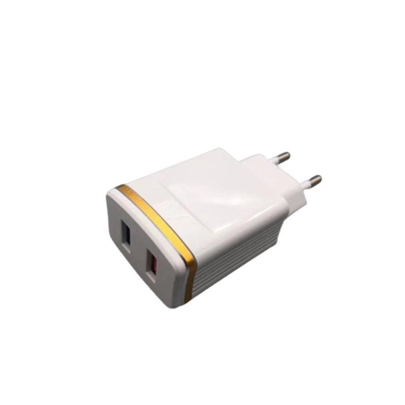 Mobile Phone Accessories Universal Neutral Direct Charge White with Electroplating 2.1A Mobile Phone Charger
