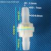 5/6/7/8mm/5-M10 Plastic One Way Inline Check Val Ve Gas Air Liquid Water Petrol