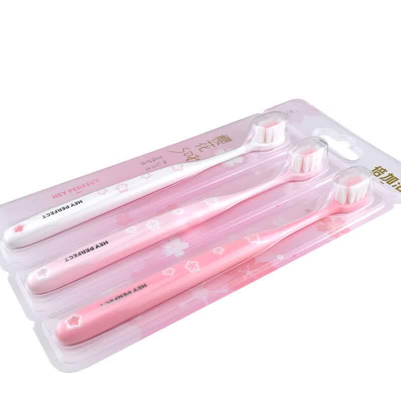 Beijiajie Sakura F925 Soft Bristle Toothbrush (3-Pack)
