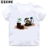 Movie Wall-E and Eve Print Cartoon Kids T-Shirts Funny Girls Clothes Baby Boys Short Sleeve White T Shirt Summer Children Tops