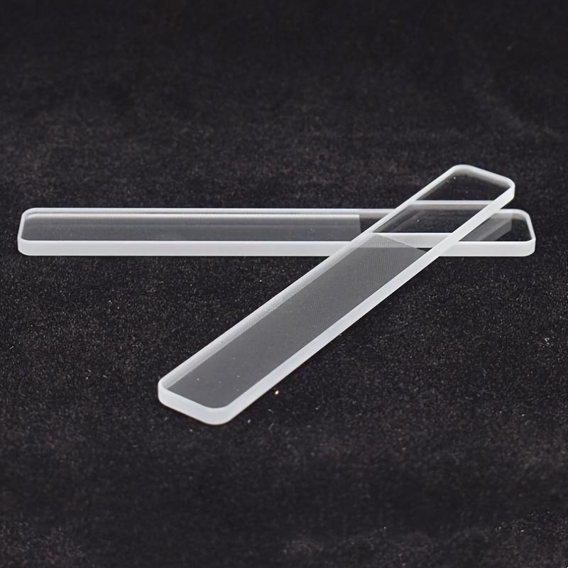 1pc Nano Glass Nail File with Storage Box for Grinding, Polishing and Repairing Nails Transparent Nail Art Tool, Professional Nail Salon Tool