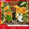 Resin Sunflower Dwarf Ornaments for Garden and Windowsill Decor