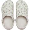 Crocs Classic Crafted Ditch Floral Clogs Comfortable Durable Supportive Outdoor Slippers Kids Clogs Cream 213974-2PL