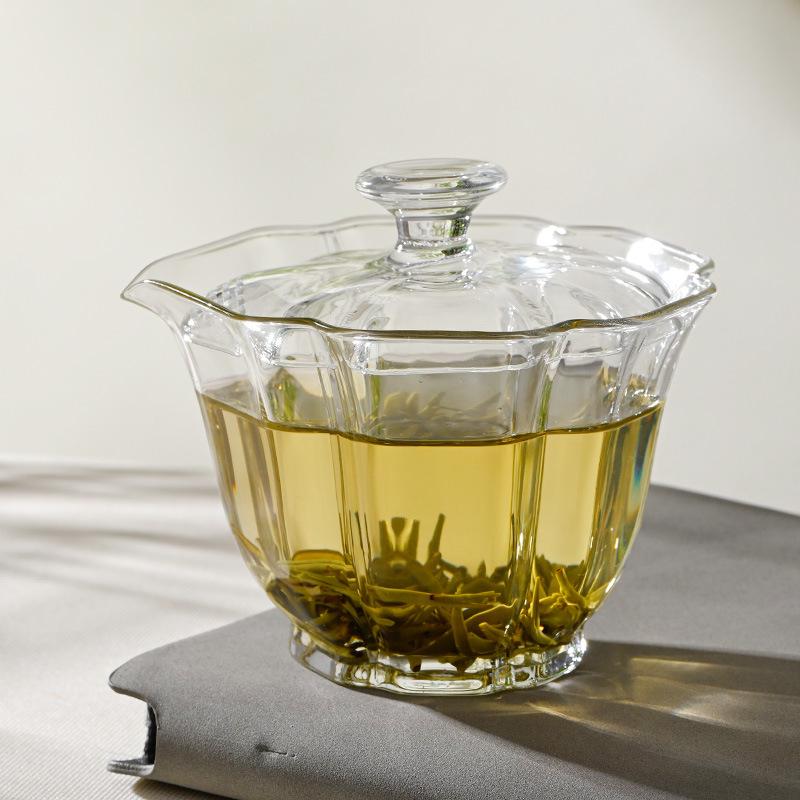 Thickened Glass Tea Separation Cup - High Temp Resistant, Japanese & Chinese Style