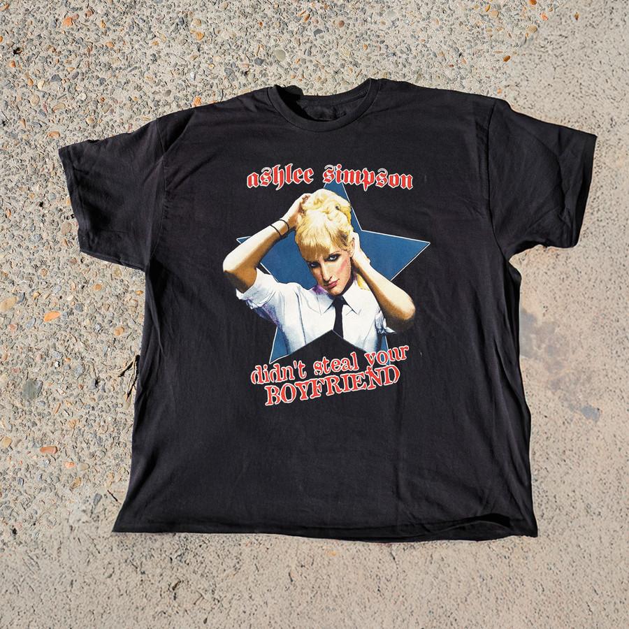 2005 AshIee Simpson Y2K  DIDNT STEAL YOUR BOYFRIEND  T Shirt Reprint S-5XL Unisex T-Shirt XL