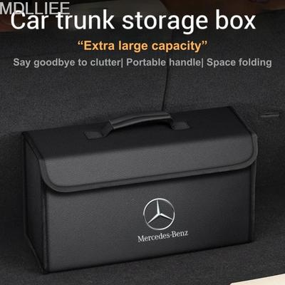 Mercedes Benz A B C E R S Sınıfı A35 C43 GLA GLB GLC GLK SLK CLA CLS GL SL İçin Araba Bagaj Depolama Kutusu Katlanabilir Saklama Düzenleme Çantası