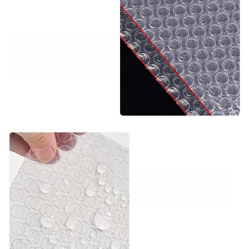 100 Stück transparente Luftpolsterbeutel aus PE-Kunststoff, doppelwandige Polsterbeutel für Versand, Lagerung und Umzug