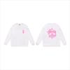 Unisex lässiger übergroßer Rundhals-Pullover mit Schriftzug-Print leichter Baumwoll-Hoodie
