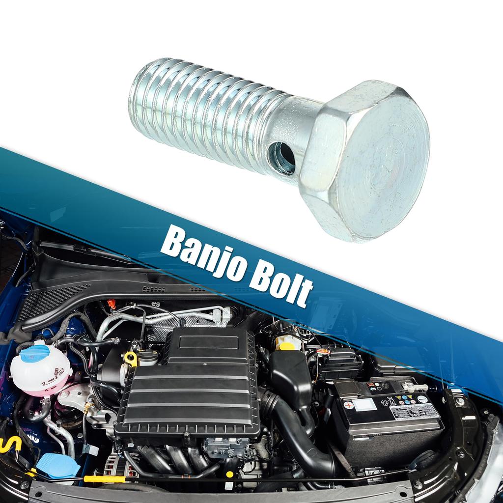 X AUTOHAUX 2 Sets Universal Auto Banjo Bolt Brake Fitting Adapter Kit with M10