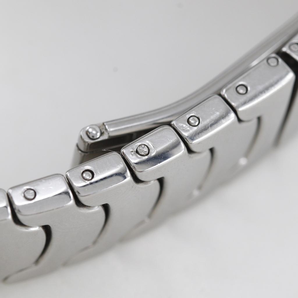 Bvlgari Solo Tempo Watches ST29S blackDial Stainless Steel Quartz Analog Display Women Used