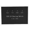 USB 3.0 Printer Sharing Switch Plug and Play 4 In 1 Out Manual Printer Switcher for Computer