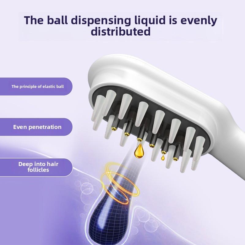 Red and Blue Light Electric Massage Comb Ball Scalp Apply Apply Minoxidil Essential Oil Introduce Hair Conditioner