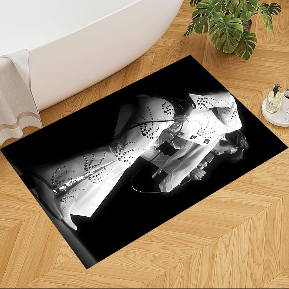 Elvis Presley pattern Non-Slip Home Carpet Design for Office Decor Living Room Bedroom Gift