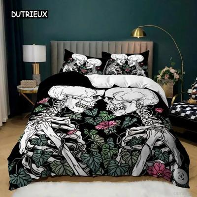 Skull Deadpool Duvet Cover Set 240x220 200x200 Bedding Set Twin Queen King Double Bed Linens Quilt Cover Bedclothes Big Hand