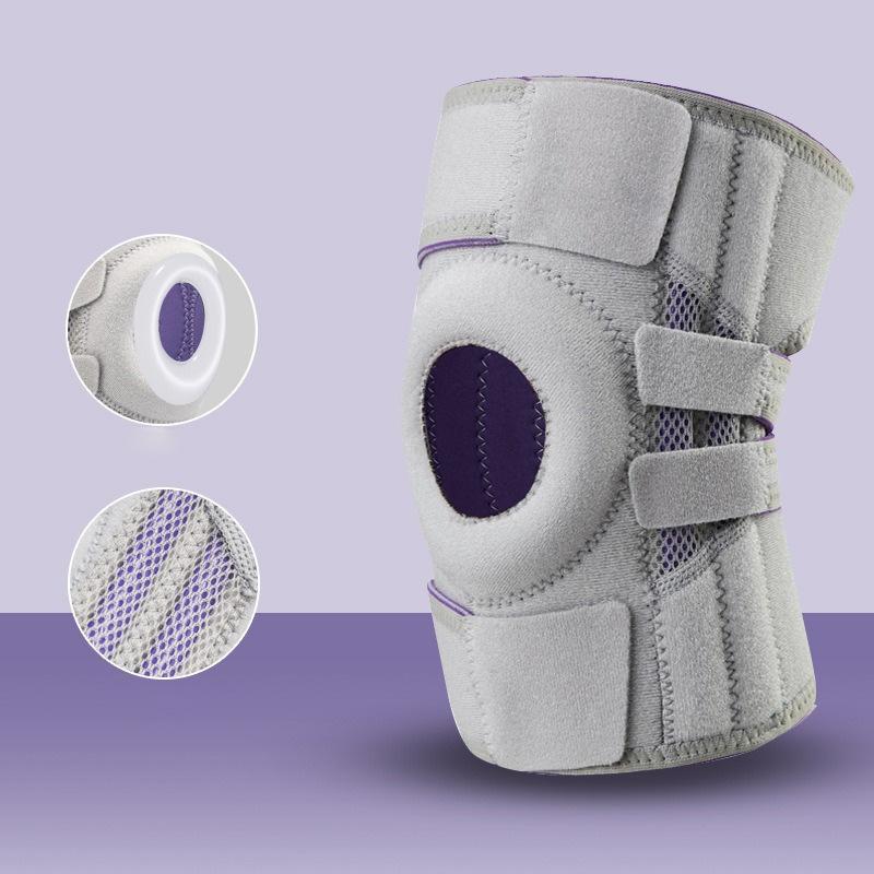 1 Pc Knee Brace With Side Stabilizers & Patella Gel Pads For Knee Support,Perfect For Running, Basketball, Play Tennis