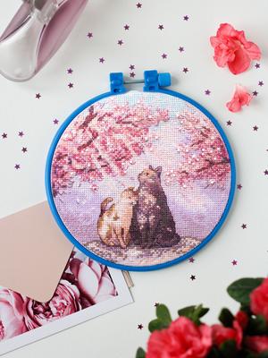 Kit ponto cruz Abris Art Sweet casal