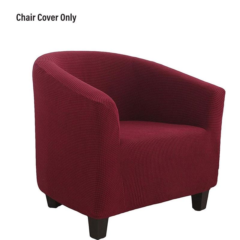 Thickened Elastic Furniture Bar Single Person Card Seat Cover For Tub Chair Pineapple Pattern Velvet Corn Grains Modern And Simple Style