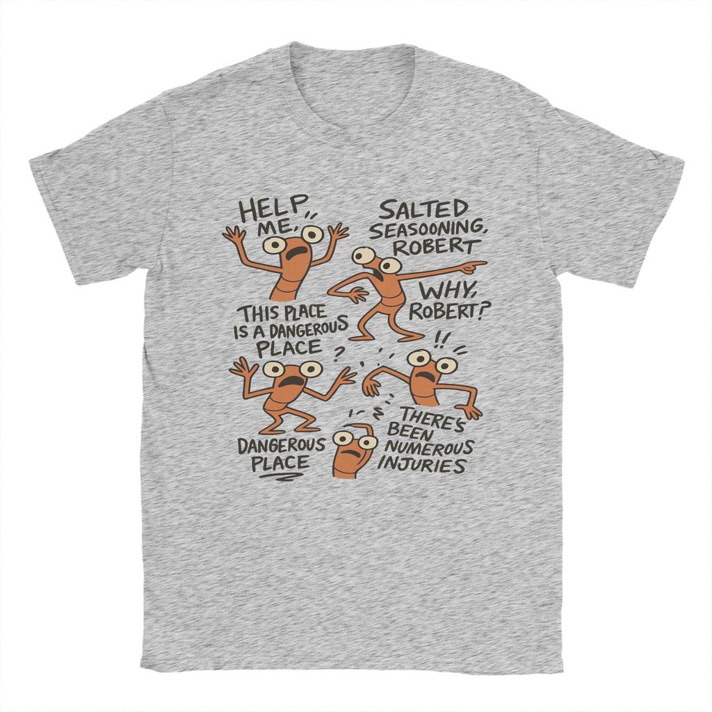 Marcus Der Wurm Lustige Meme T-Shirts für Männer Lustige Baumwoll-Tees Rundhals Kurzarm T-Shirt Originalkleidung