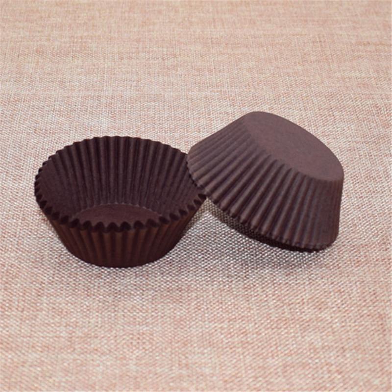 100PCS/Pack Disposable Cupcakes Cake Dessert Greaseproof Paper Dessert Making Paper Cups Festival Hygienic Party