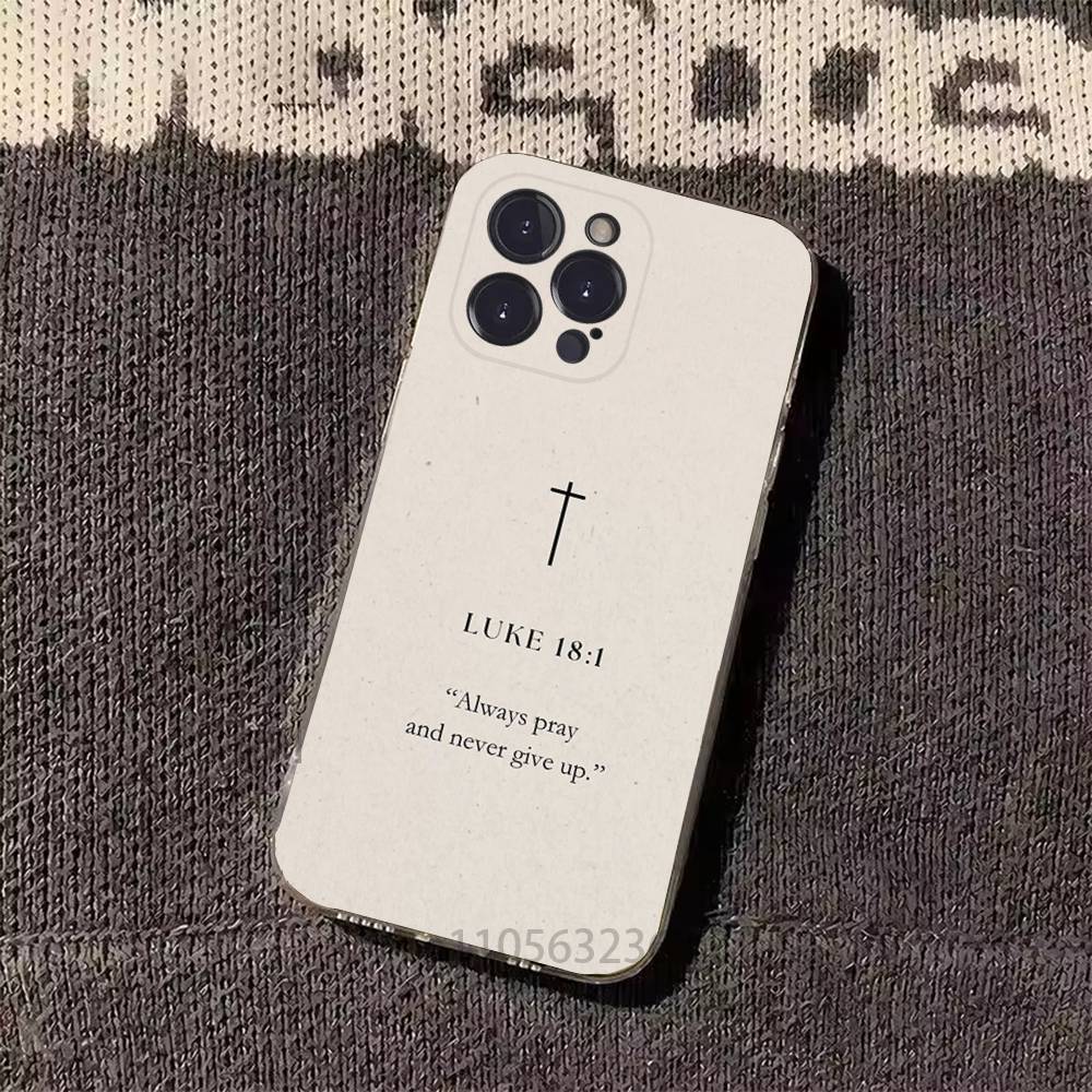 God Jesus Bible Verse Isaiah Phone Cases For iPhone 17 16 15 14 13 12 11 Pro Max Plus Luxury Camera Protection Plastic