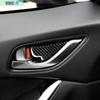 For Mazda 3 6 CX-3 CX-5 CX-9 Carbon Fiber Car Interior Door Handle Cover Trim