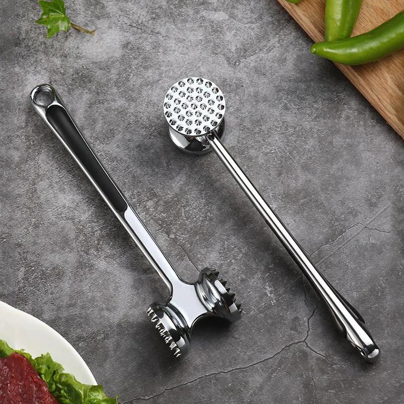 Quality Meat Tenderizer Meat Tools Steak Beef Chicken Hammer Aluminium Metal Mallet Kitchen Tools