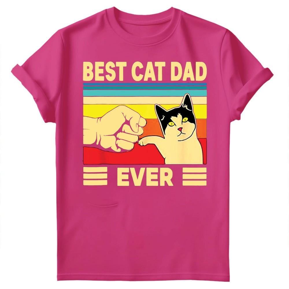 Best Cat Dad Ever Fathers Day Gift For Daddy Unisexs Present Birthday TShirts FD