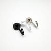 Rotating Silver Metal Magnetic Hook, No-Punch Installation, Strong Suction, Traceless Storage